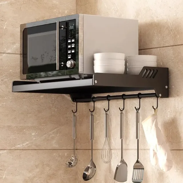 Etagere murale sousmeuble microondes support réglable… – vue 5