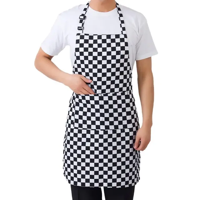 Lot trois tabliers cuisine unisexes coton polyester… – vue 3