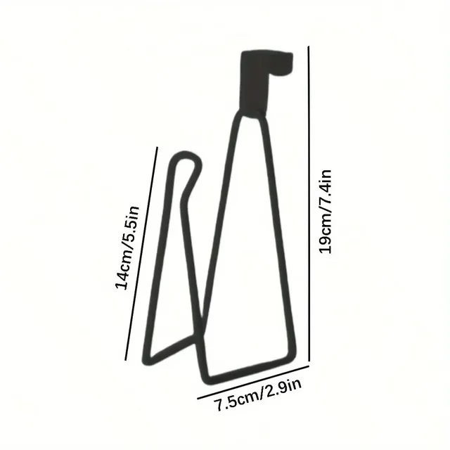 Porte papier toilette métal noir mat triangulaire… – vue 6