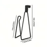Porte papier toilette métal noir mat triangulaire… – vue 6