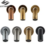 Bec de Baignoire en Laiton localité, Accessoire de Baignoire, Or Brossé, Sortie Murale, Noir F/05, Bec de Remplacement