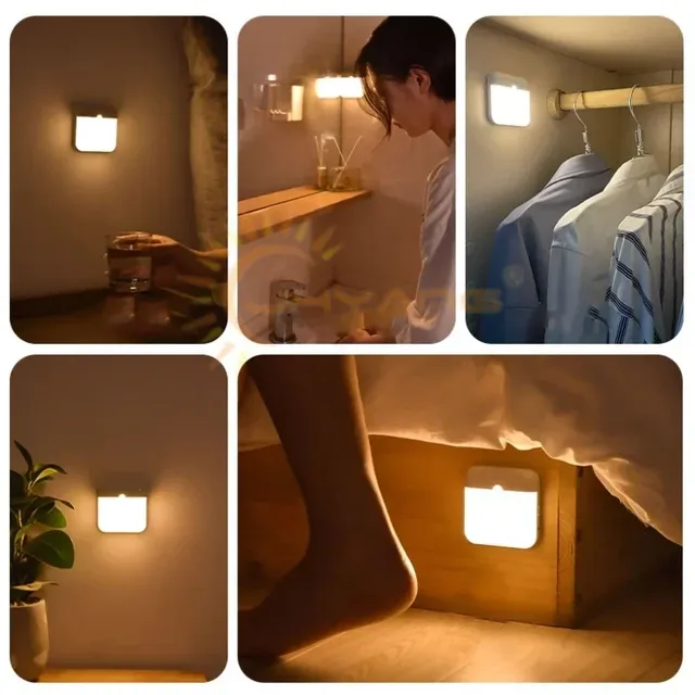 Capteur de mouvement lumière USB veilleuse lampe à LED… – vue 2