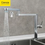 CistudFolding-Bras oscillants à double joint, robinet canonique pour touristes, extension d&rsquo;évier d&rsquo;eau chaude et froide, trois sections