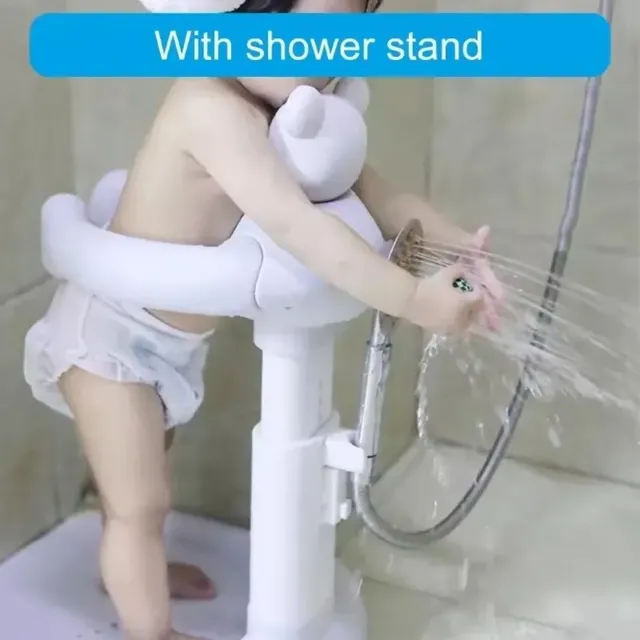 Bébé debout bain réglable enfants poignée de douche… – vue 4