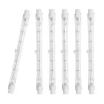 Ampoule halogène B23B R7S 118Mm 200W 230V, tige halogène R7S, ampoule halogène R7S à intensité variable, paquet de 6