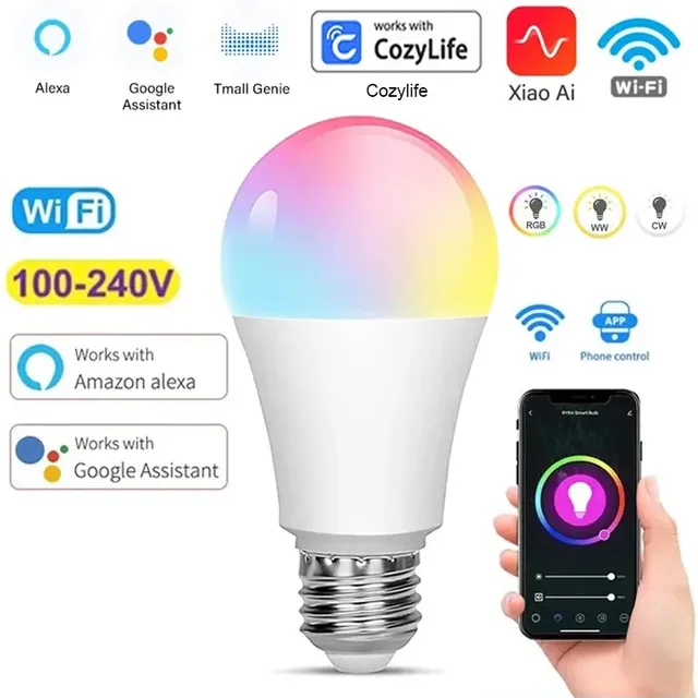 Ampoule LED intelligente à commande vocale