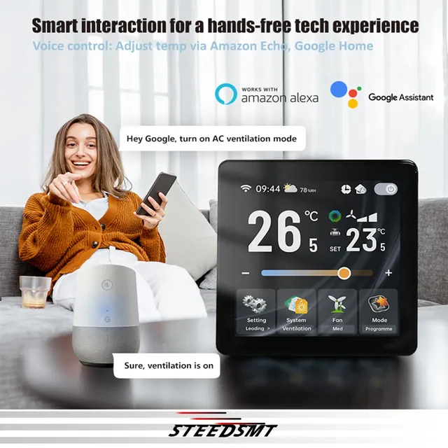 Thermostat d'entretien de température à écran couleur… – vue 6