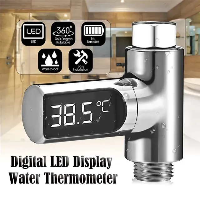 Affichage numérique de la température de la douche à LED