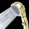 Pommeau de douche à économie d&rsquo;eau réglable avec interrupteur marche/arrêt, pommeau de douche rotatif à 360 degrés, 3 réglages de pulvérisation