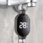 Thermomètre de douche d&rsquo;eau domestique à affichage LED 0-99 ℃   Thermomètre à eau pour bain de soins pour bébé, compteur de température Intelligent