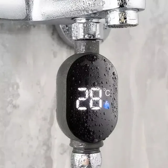 Thermomètre de douche d'eau domestique à affichage LED…