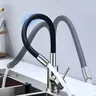 Robinet de cuisine en acier inoxydable noir – vue 2