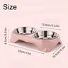 Double bol en acier inoxydable pour animaux de compagnie – vue 6