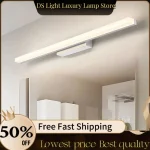 Led miroir lumière Moderne Applique Salle De Bains étanche Applique Murale AC85-265V Lampe L40CM L60CM L70CM L90CM L110CM appliques