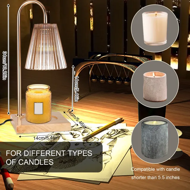 Lampe chauffe bougie électrique variateur minuterie… – vue 4