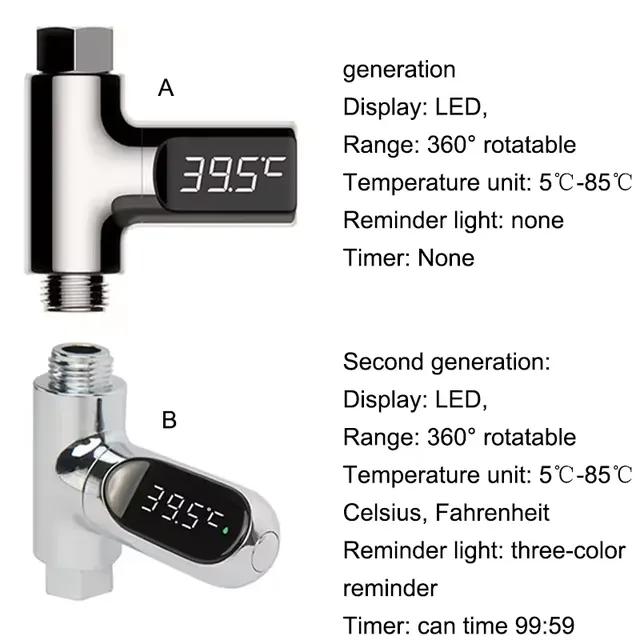 Thermomètre à eau numérique Led avec affichage de la… – vue 5