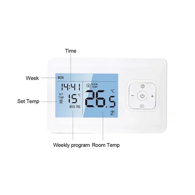 Thermostat intelligent wifi sans fil programmable… – vue 4