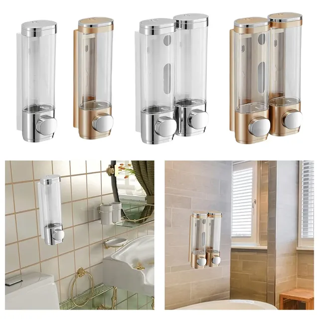 Distributeur mural shampoing liquide manuel rechargeable… – vue 3