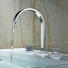 BECOLA robinets de lavabo noirs en laiton chromé poli – vue 7