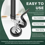 【Flash-Off!】 Pulvérisateur de pré-rinçage, pièces de robinet de cuisine commerciale, finition chromée (noir)