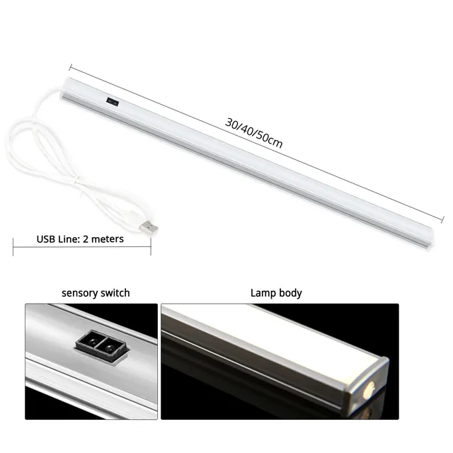 Lumière de miroir 50cm 30cm 40cm 5V USB barre LED… – vue 5