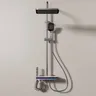 Colonne douche thermostatique mural grande pomme pluie… – vue 2