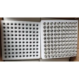 Lot cent pièces connecteurs coaxiaux femelles métal nickelé isolant…