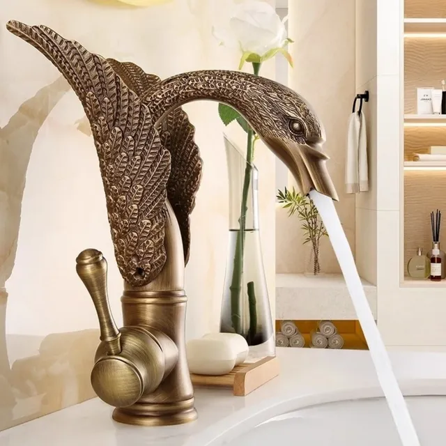 Robinet de salle de bains en Bronze Antique – vue 2