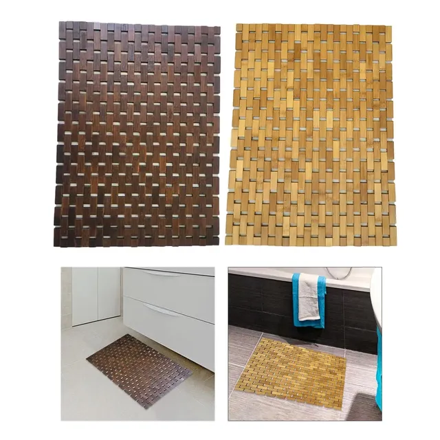Tapis de bain en bois de bambou – vue 4
