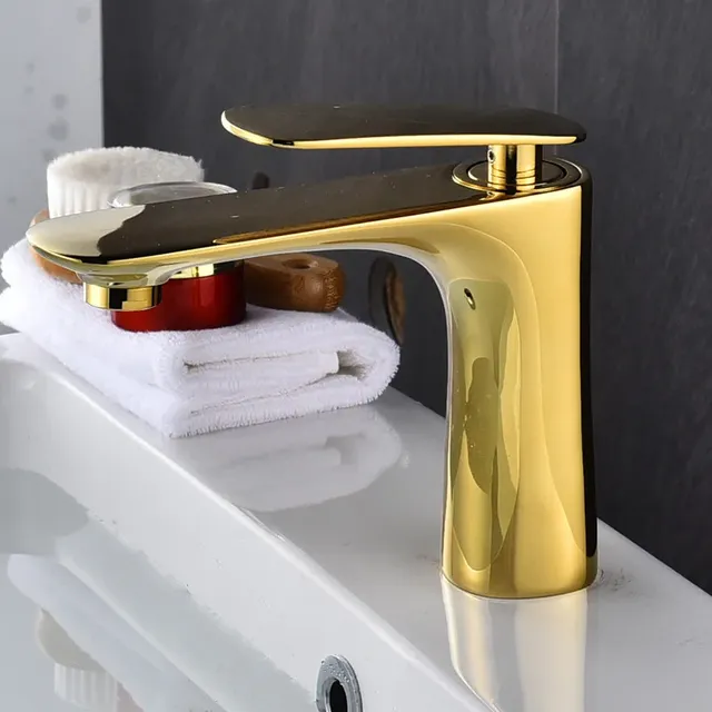 Robinet de bain orange chaud et froid – vue 6