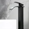 Robinet lavabo cascade noir mat inox mitigeur mono… – vue 3