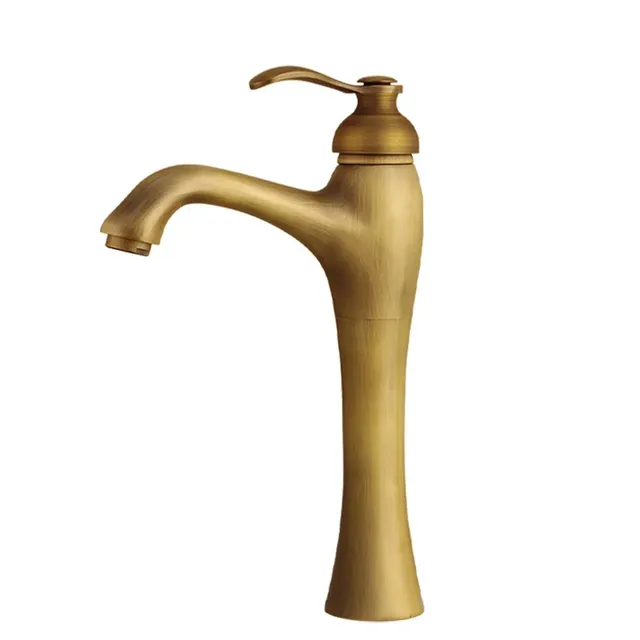 Mitigeur lavabo laiton massif brossé bronze antique… – vue 4
