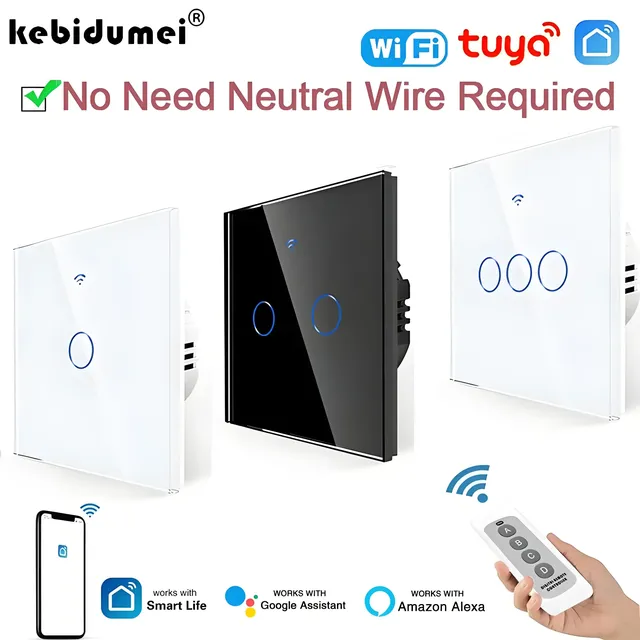 Interrupteur tactile mural Wifi intelligent