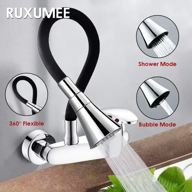 Robinet de cuisine mural Flexible rotatif à 360 degrés – vue 2