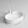 1 grand lavabo de salle de bain en céramique moderne – vue 2