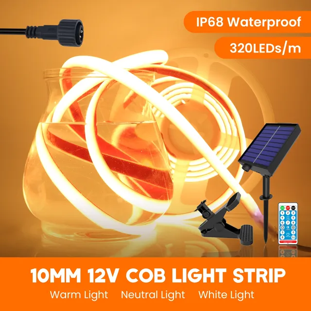 Bandes néon COB à énergie solaire – vue 4