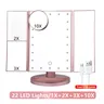 22 LED Light miroir de maquillage 2/3X grossissant 3… – vue 1