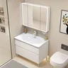 Évier blanc armoire De salle De bain lumière Led… – vue 3
