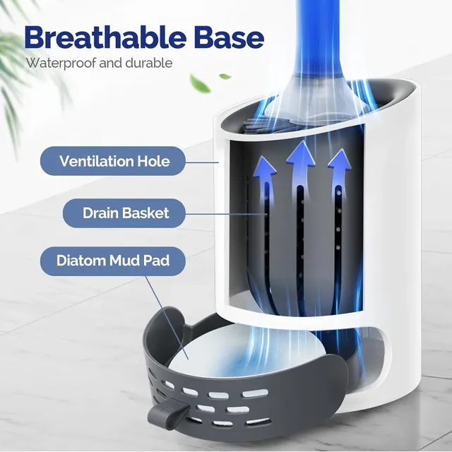 Pulvérisateur d'eau Brosse de toilette en silicone 40 cm… – vue 3