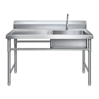 Évier inoxydable acier professionnel cuisine commerciale bac unique…