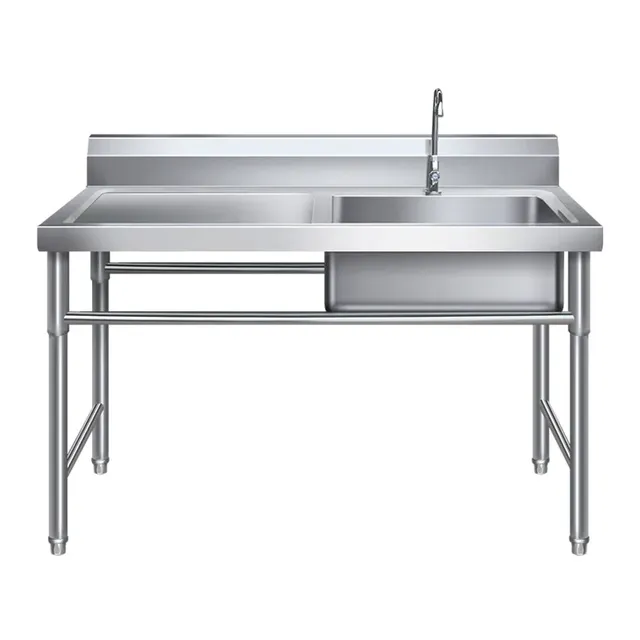 Évier inoxydable acier professionnel cuisine commerciale…