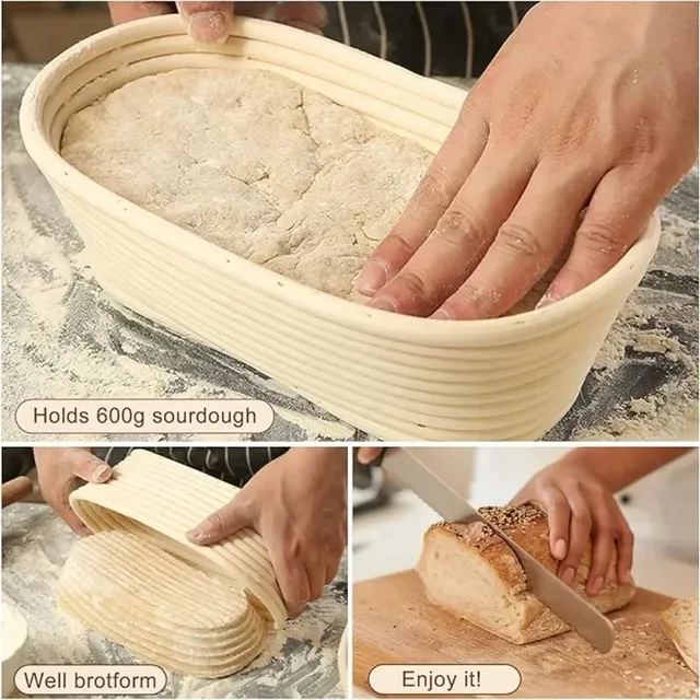 Panier de Fermentation de pain ovale européen – vue 2
