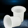 Tasse brosse toilette céramique verre blanc opaque… – vue 4
