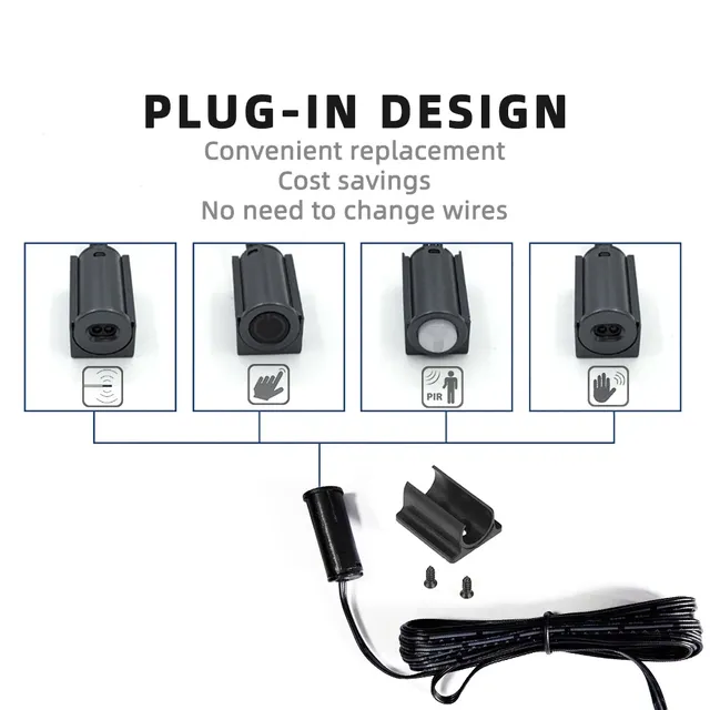 Interrupteur à capteur tactile – vue 3