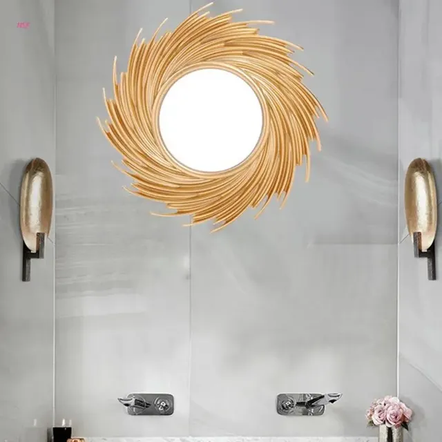 Miroir décoratif rond en forme de soleil – vue 3