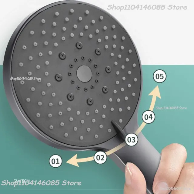 Pommeau de douche haute pression avec grand panneau – vue 4