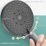Pommeau de douche haute pression avec grand panneau – vue 4
