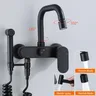 HOBathtub en laiton noir avec pommeau de douche – vue 2