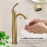 Robinets de lavabo en or brossé – vue 6