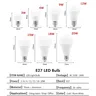 Ampoule LED en aluminium 3W 6W 9W 12W 15W 18W 20W 24W – vue 3